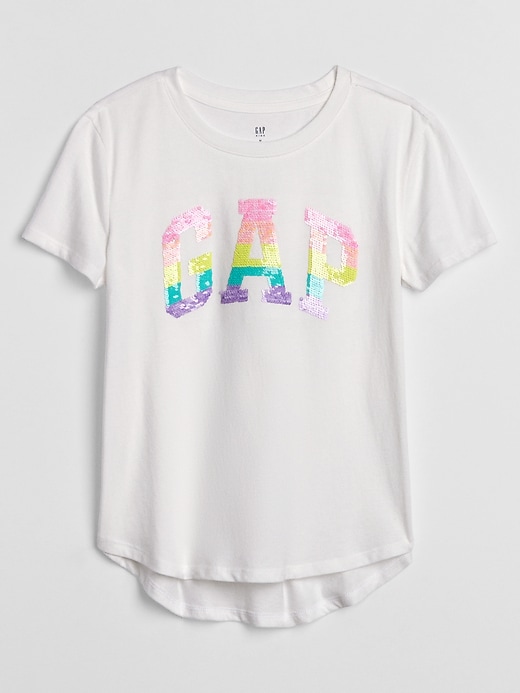 Kids Flippy Sequin Logo T-Shirt