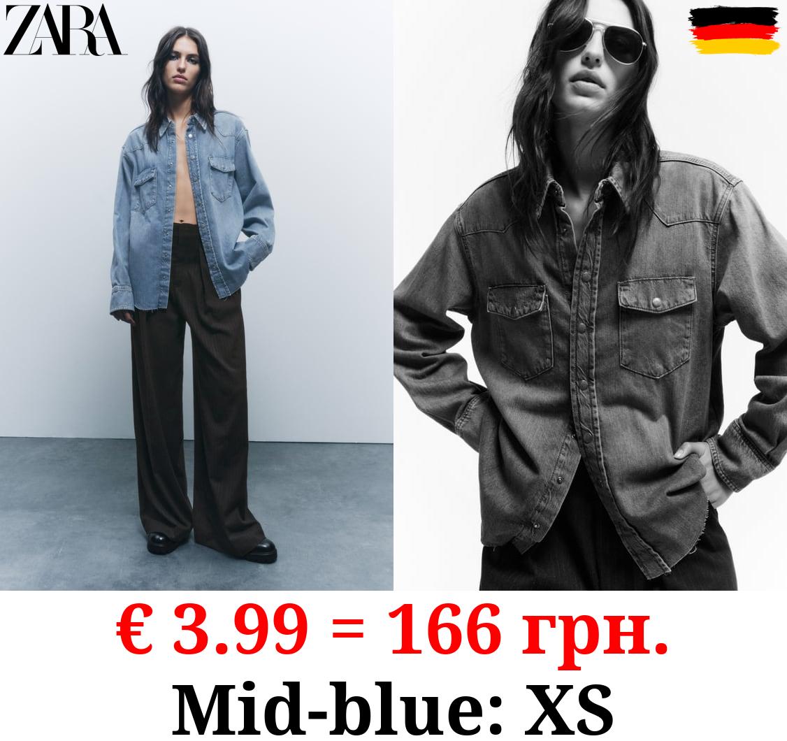 ZW COLLECTION DENIM OVERSHIRT