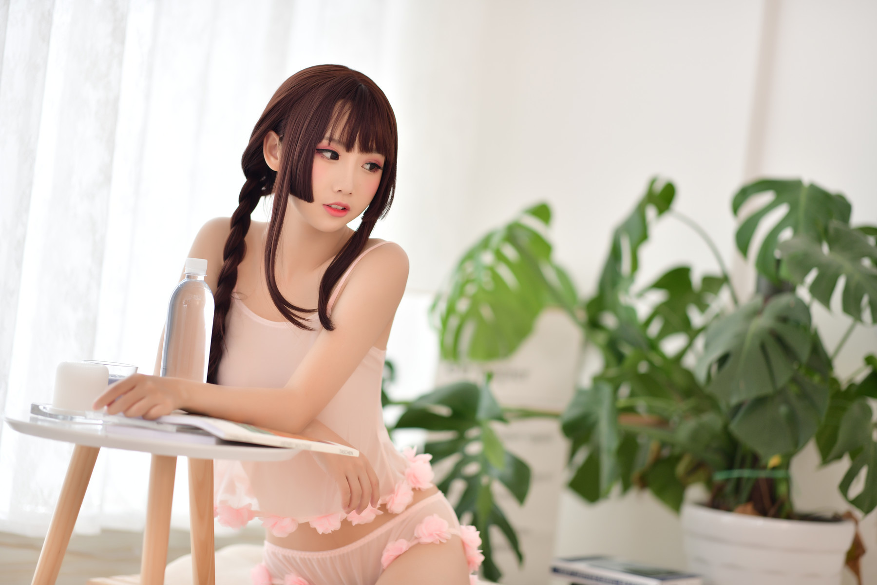 Cosplay 面饼仙儿 黑丝女仆私房 28