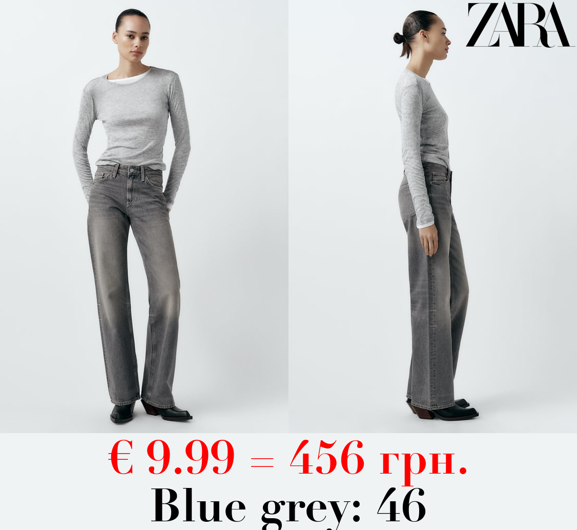 TRF WIDE-LEG MID-RISE FULL LENGTH JEANS