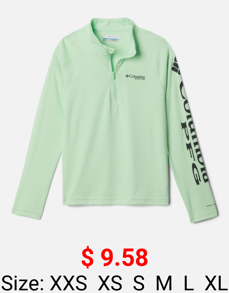 Boys' PFG Terminal Tackle™ Quarter Zip Pullover