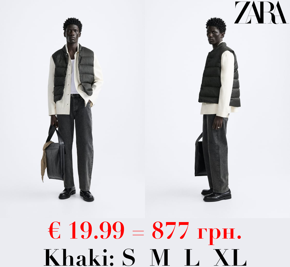 100% FEATHER DOWN PUFFER GILET