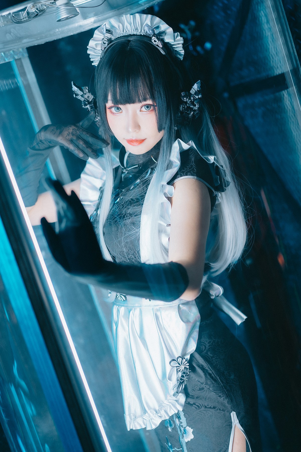 Cosplay ElyEE子 賽博女僕 Melanite黑榴石 17