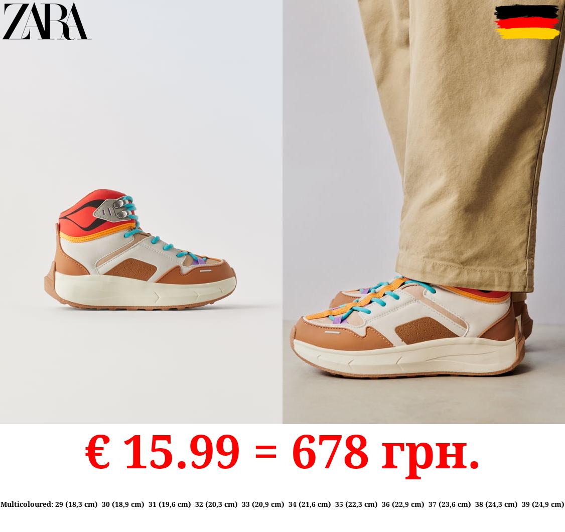 MULTI-PIECE HIGH TOP SNEAKERS