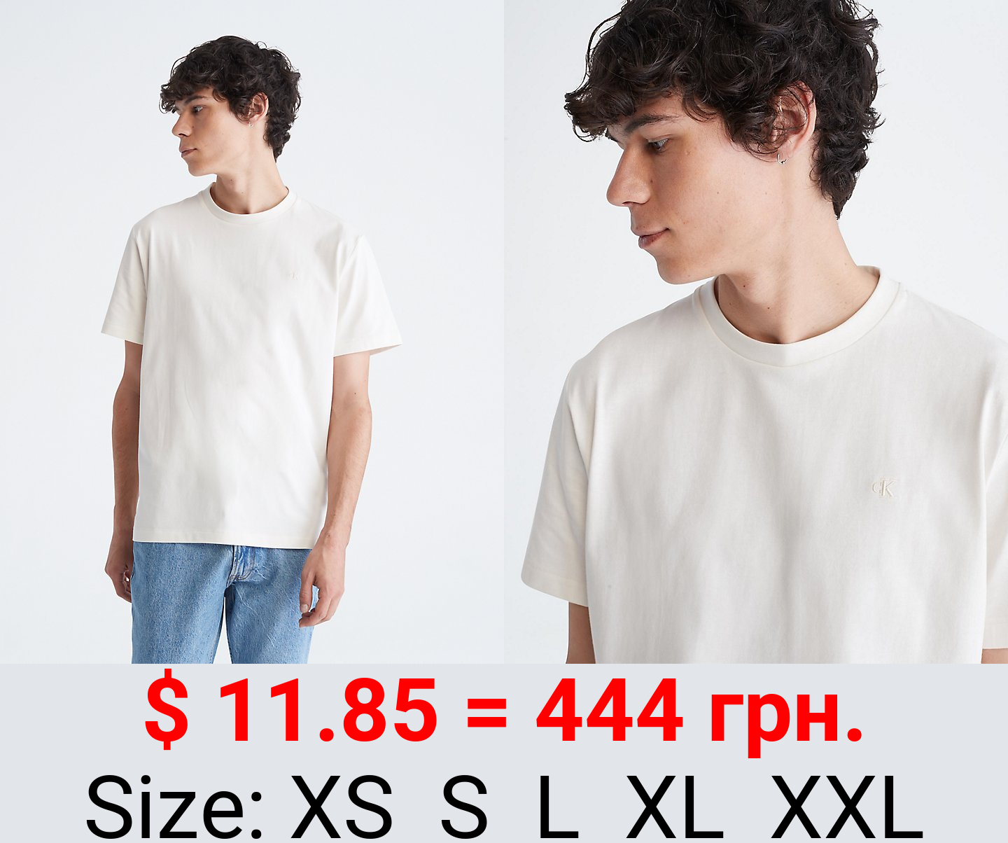 Smooth Cotton Solid Crewneck T-Shirt