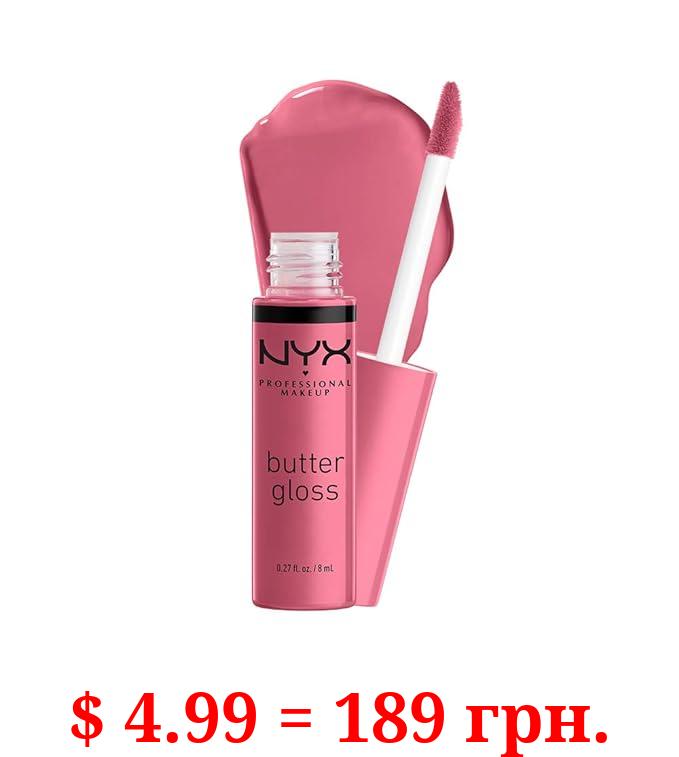 NYX PROFESSIONAL MAKEUP Butter Gloss, Non-Sticky Lip Gloss - Angel Food Cake (True Mauve)