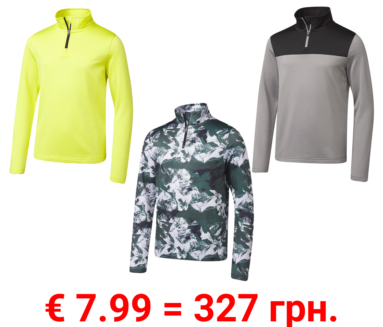 CRIVIT Kinder Thermo-Funktionsshirt, schnelltrocknend