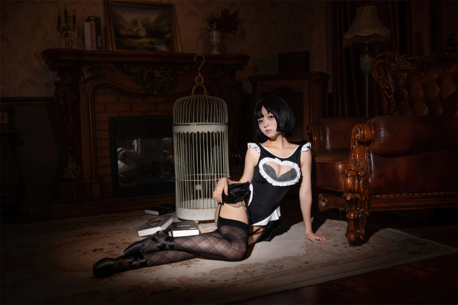 Cosplay 花铃 马戏团芭蕾 吊带袜高叉 9