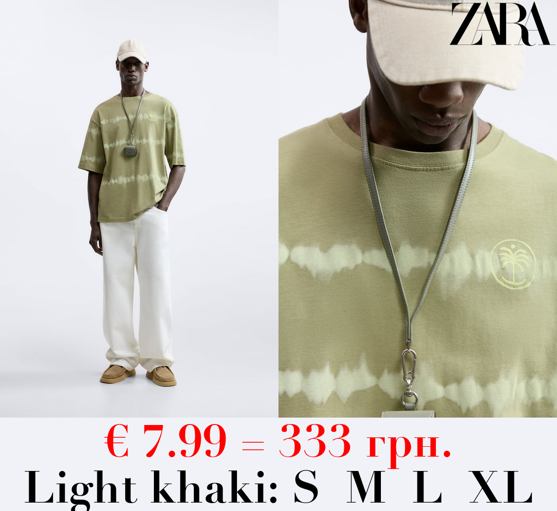 TIE-DYE STRIPED T-SHIRT