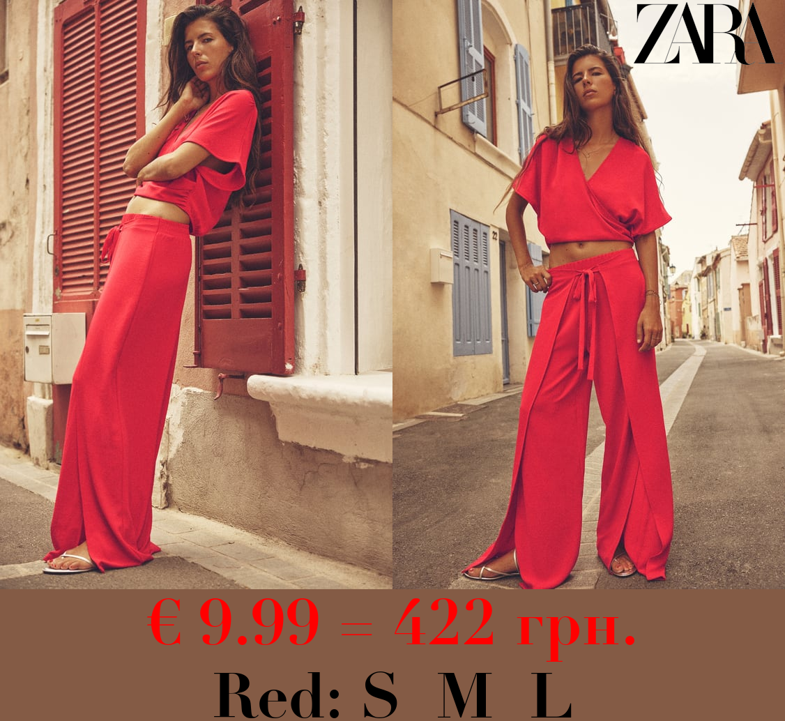 FLOWING WRAP TROUSERS