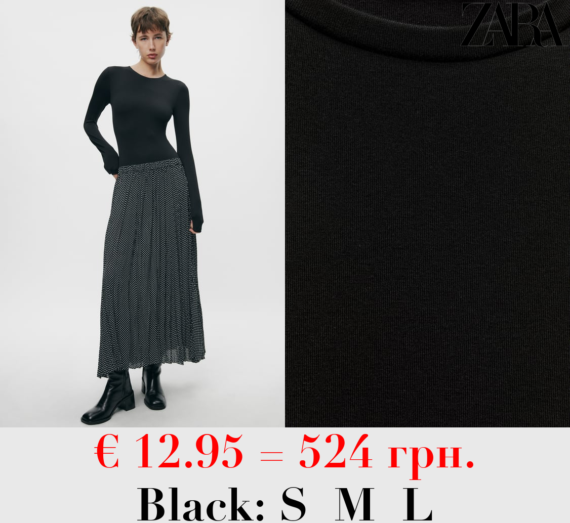 MODAL BODYSUIT WITH LONG SLEEVES