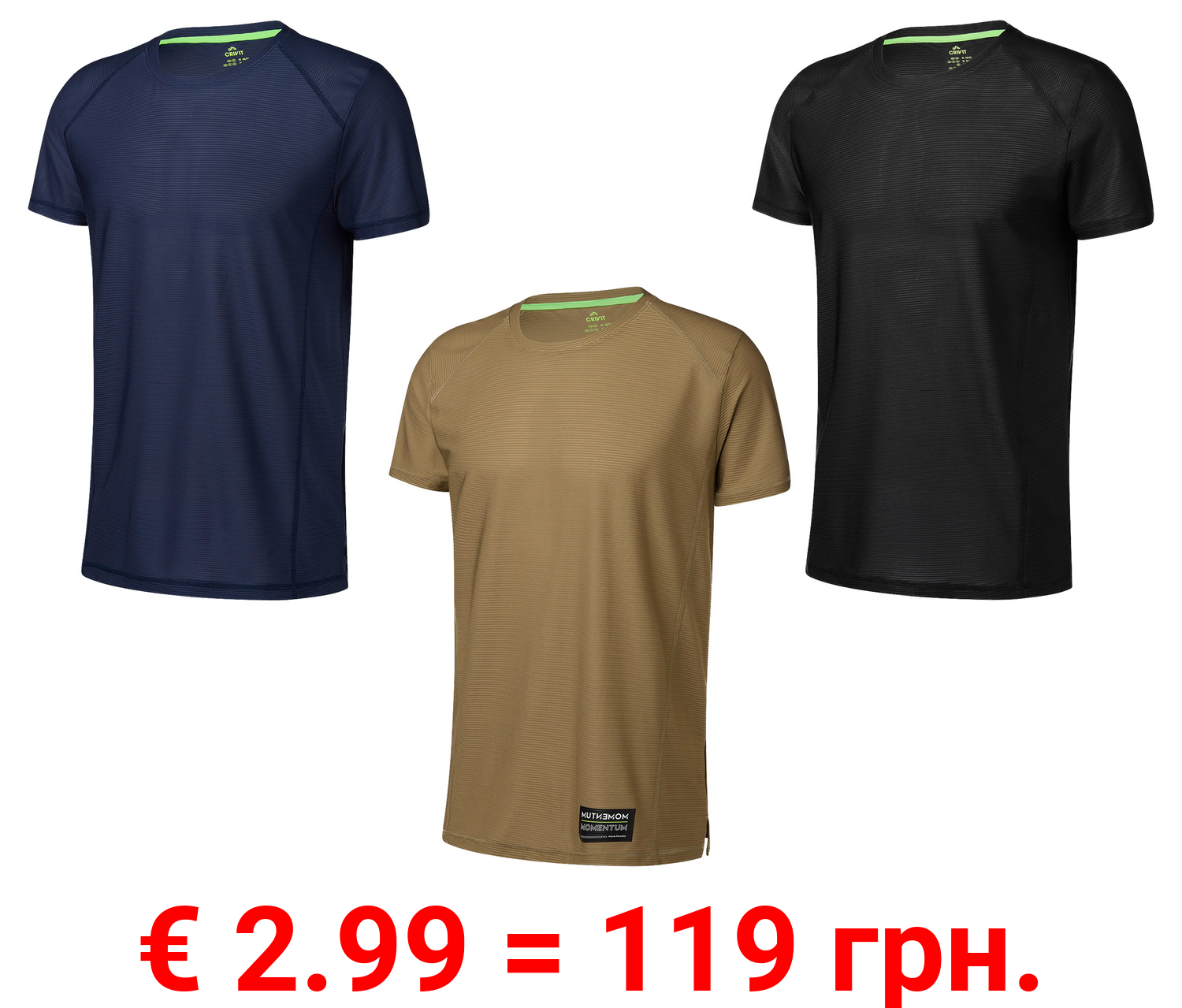 CRIVIT Herren Funktionsshirt, schnelltrocknend