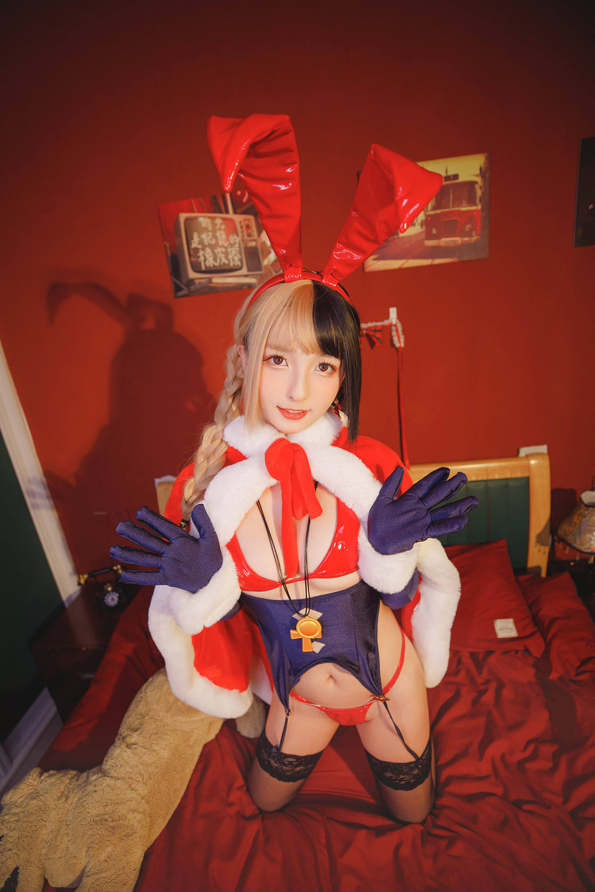 Cosplay 神楽坂真冬 绝对企画-圣诞小鹿《鹿の恩返し》 Set.02 1