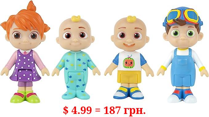 CoComelon CMW0169 Family Set of 4 Figures, Official Movable Figures, Toys from 3 Years