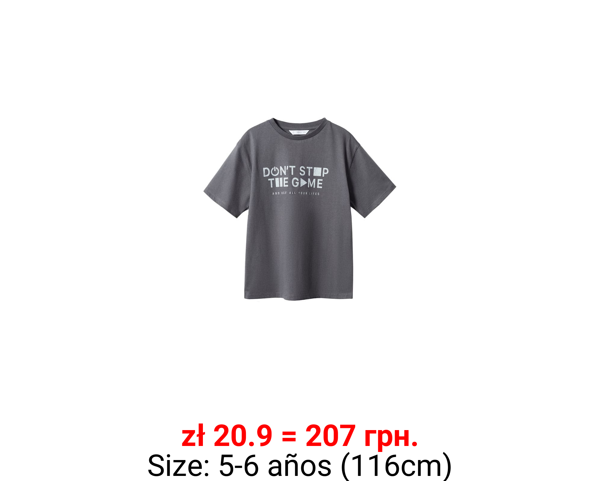 Camiseta mensaje estampado