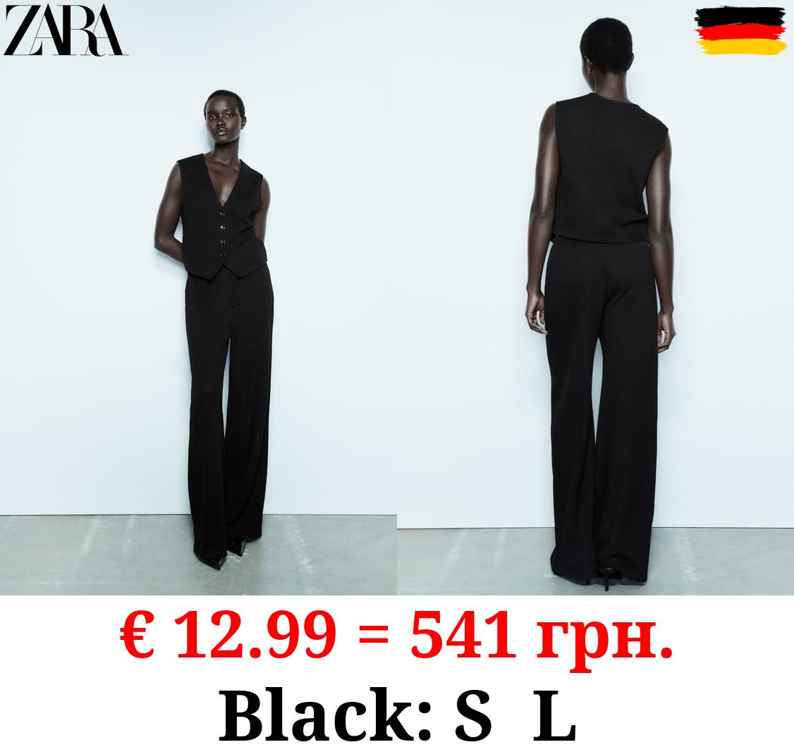 TEXTURED JACQUARD TROUSERS