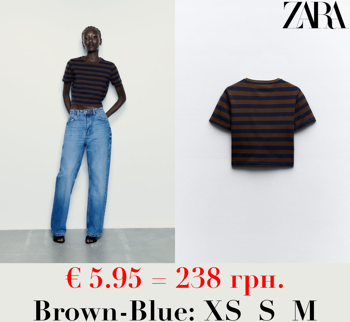 CROPPED STRETCH T-SHIRT