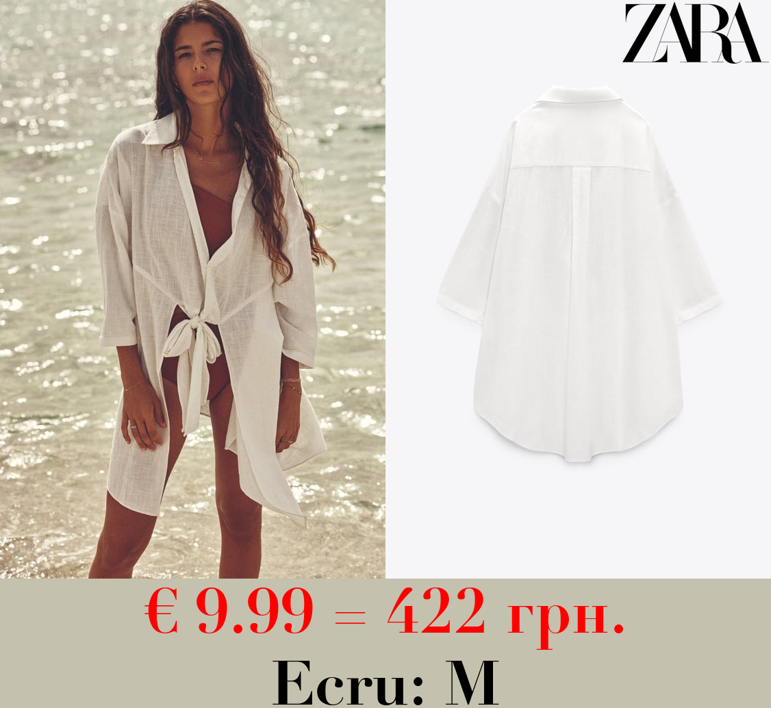 LONG BLOUSE WITH KNOT