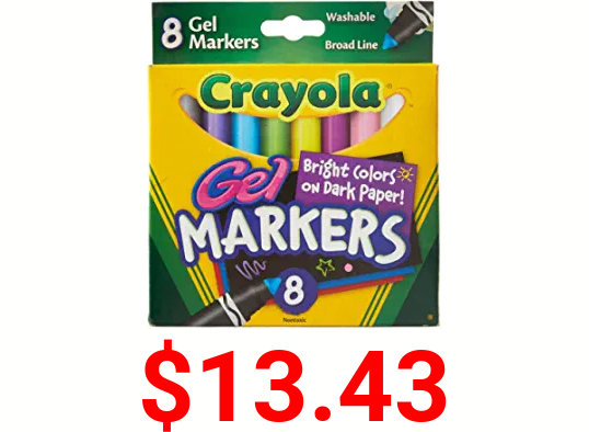 Crayola 8 Count Gel FX Washable Markers - 2 Packs