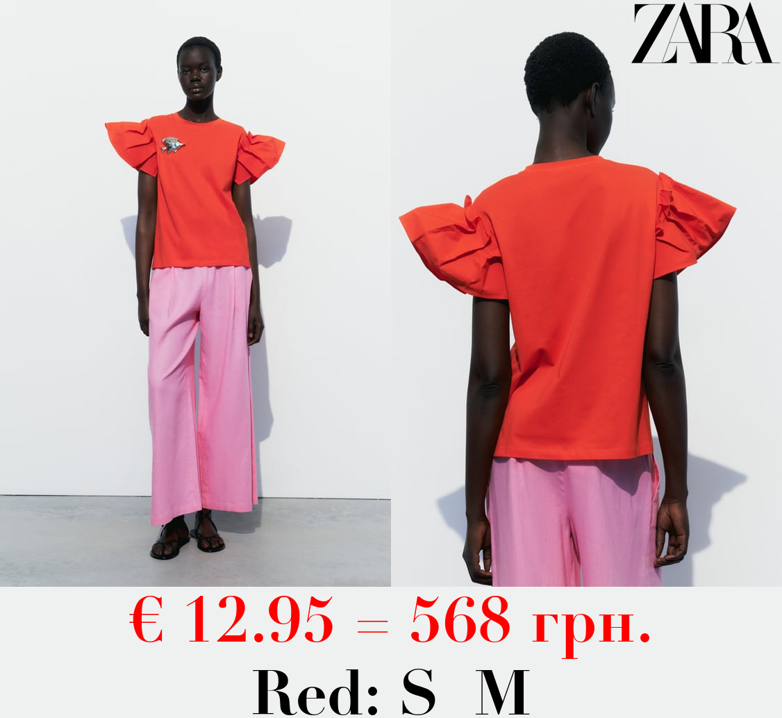 CONTRAST TOP WITH FULL SLEEVES