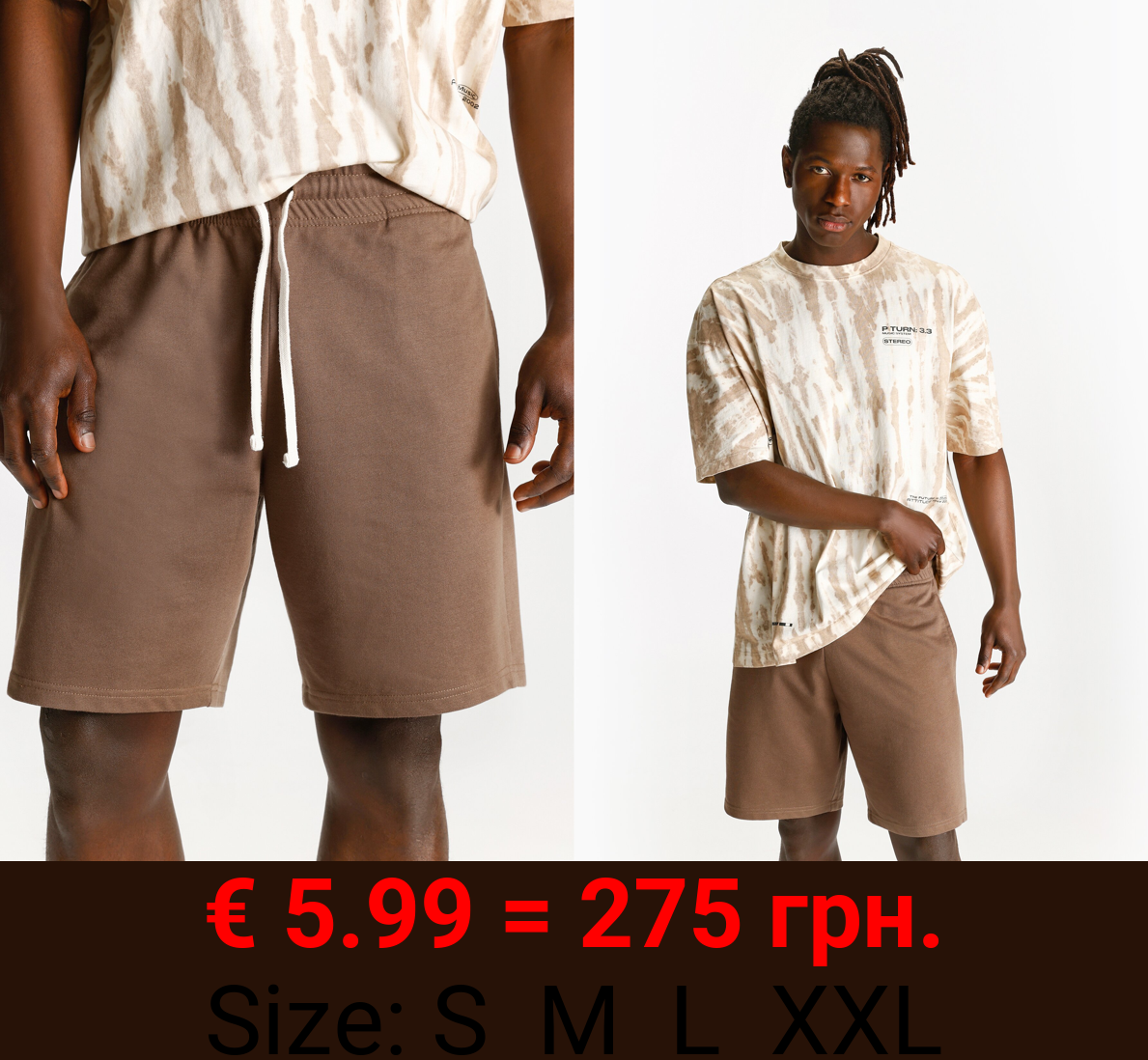 Basic plush Bermuda shorts