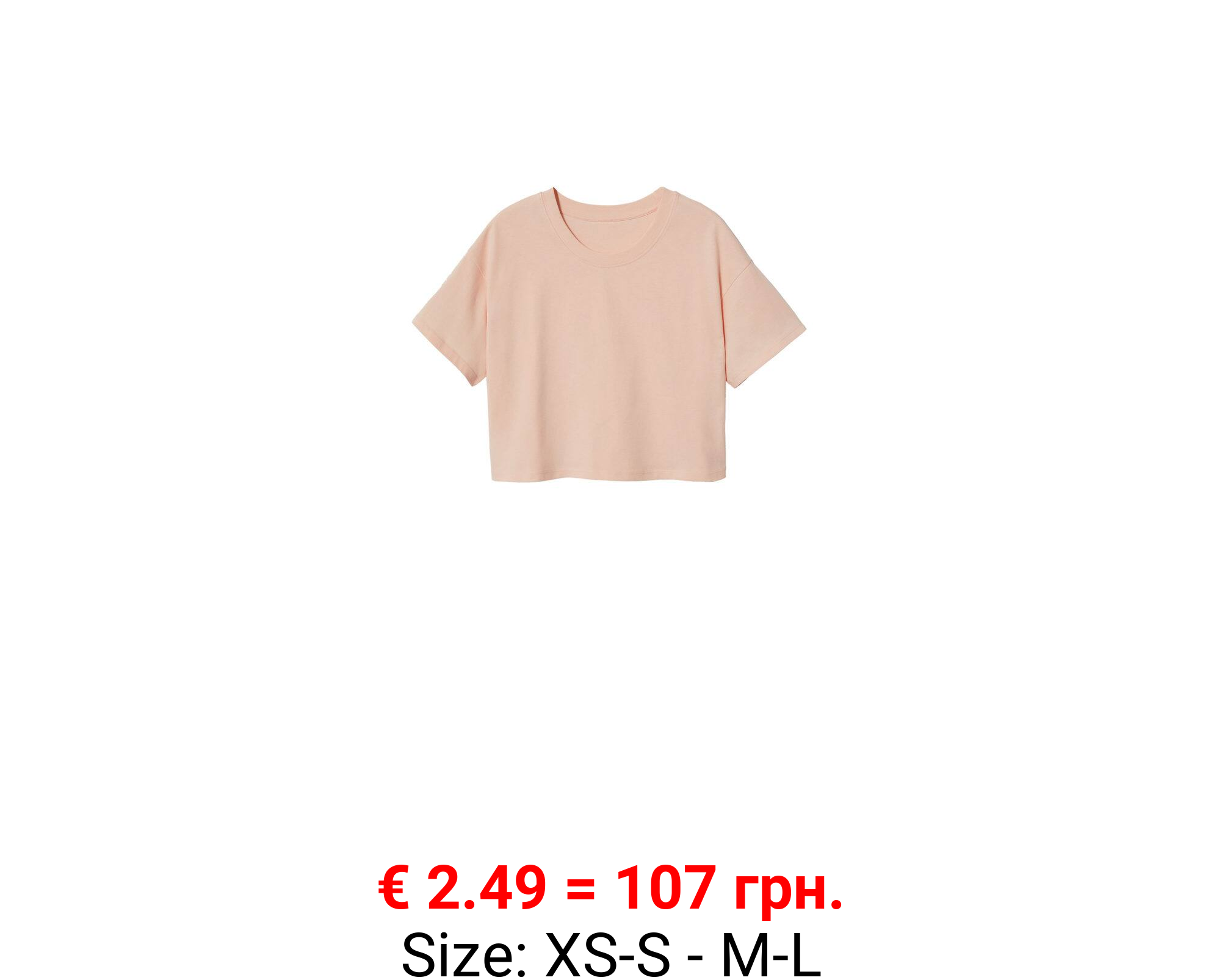 Camiseta crop algodón