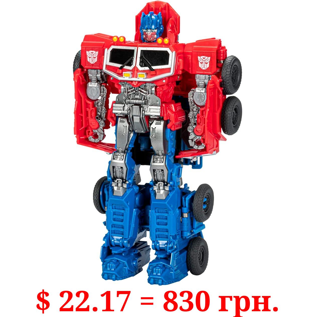 Transformers Bumblebee Cyberverse Adventures Dinobots Unite Smash Changer Optimus Prime Action Figure, Toys for 6 Year Old Boys and Girls and Up, 9-Inch