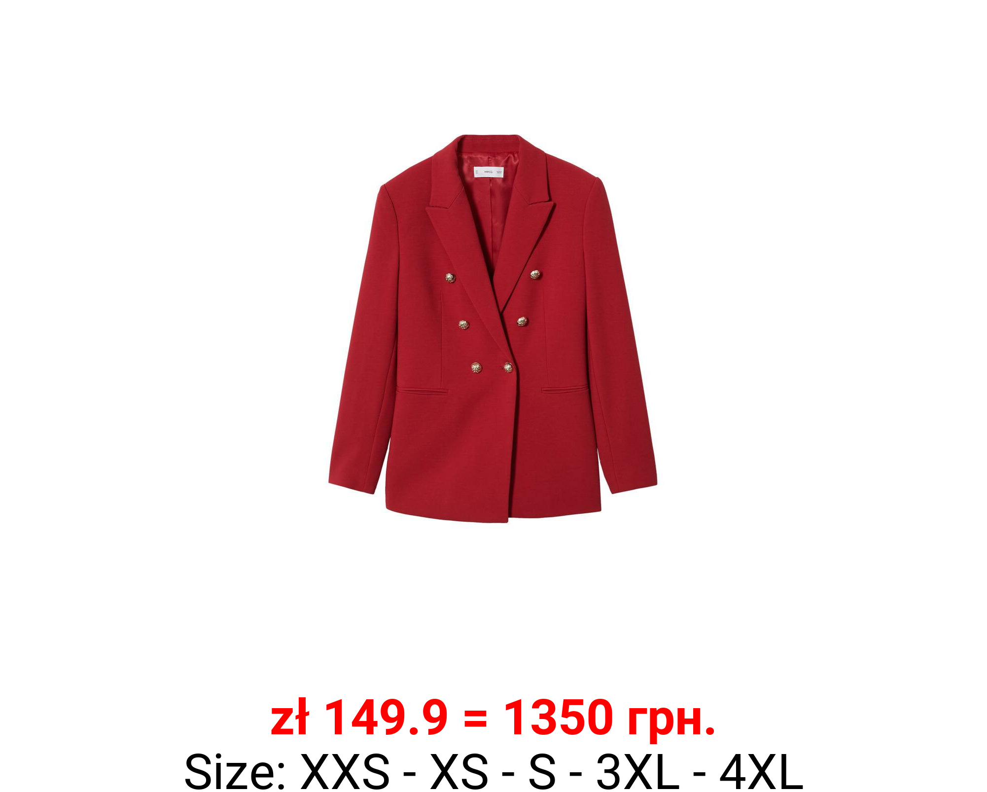 Americana doble botonadura