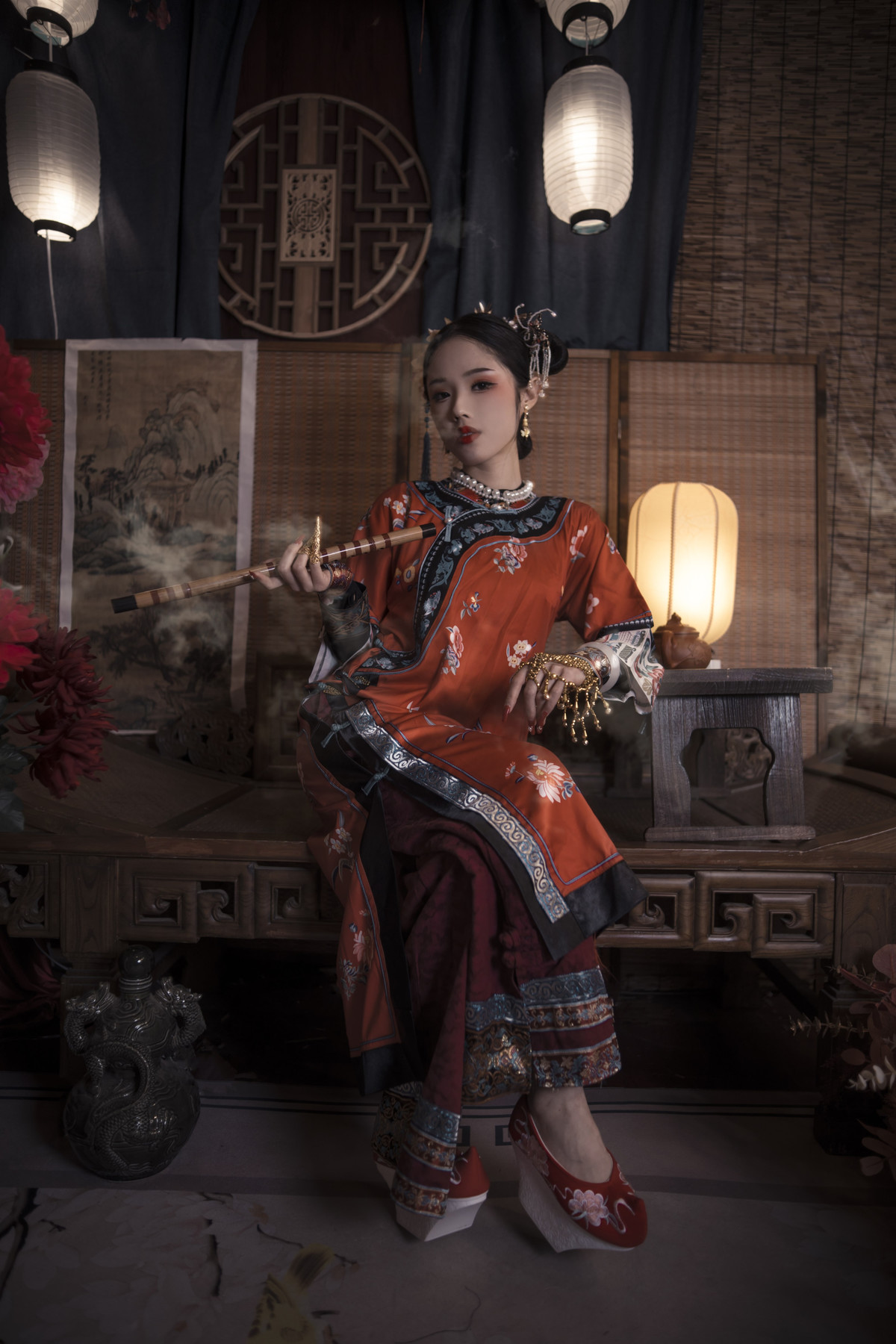 Cosplay 钛合金大粑粑 满清服饰 1