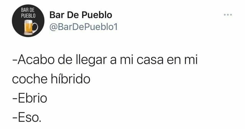 Borracho llegando híbrido