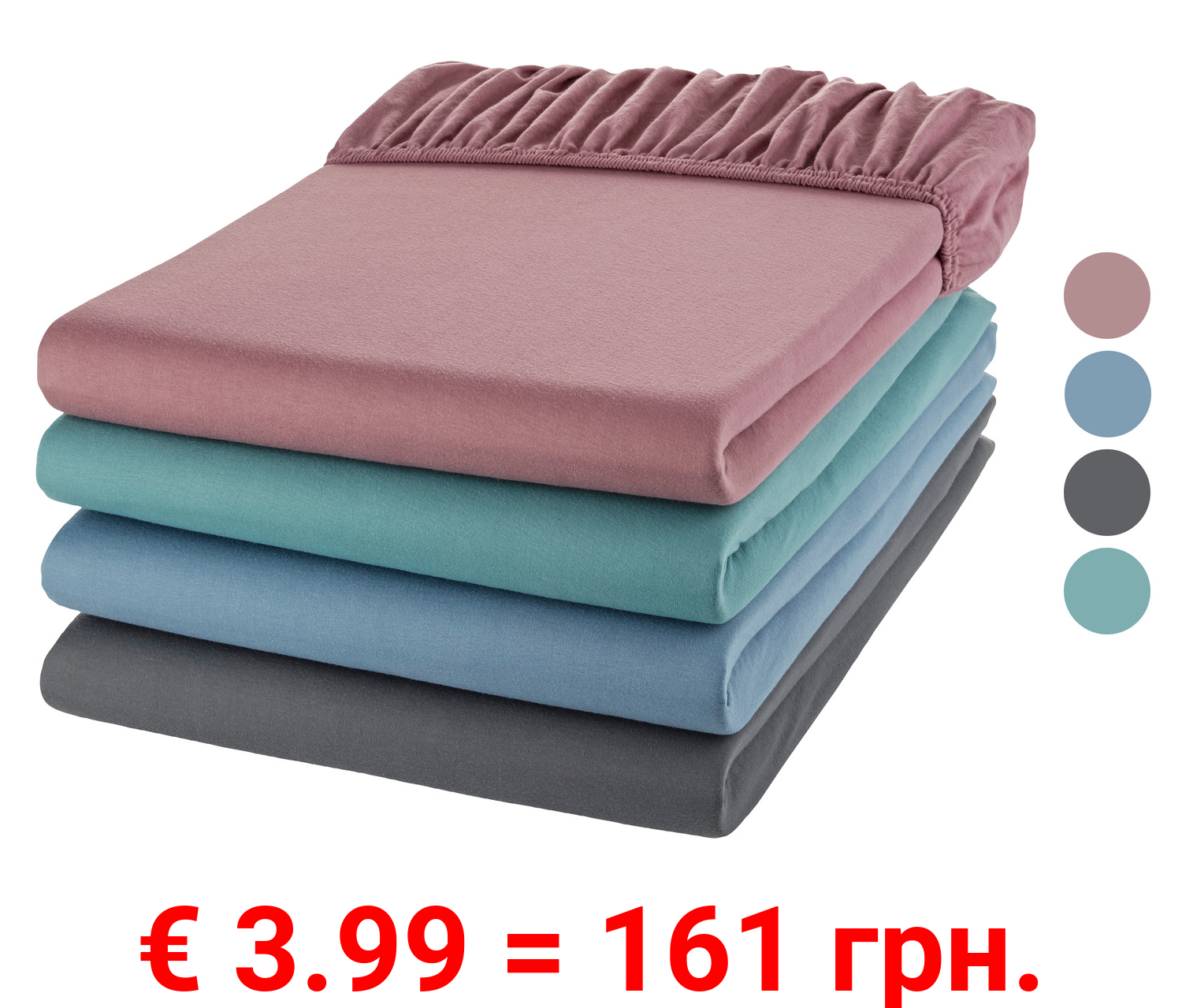 LIVARNO home Jersey Spannbettlaken, 90-100 x 200 cm