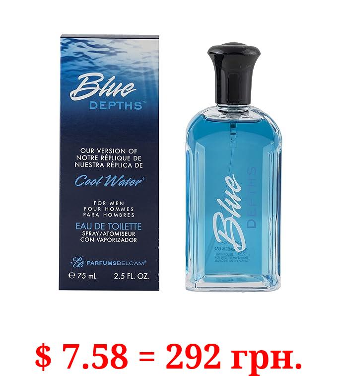 Blue Depths, version of Davidoff Cool Water Eau de Toilette Spray for Men, 2.5 oz