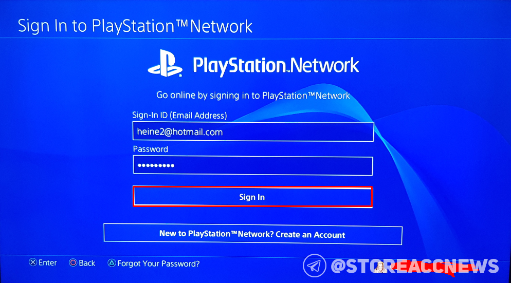 free accounts email and password ps4