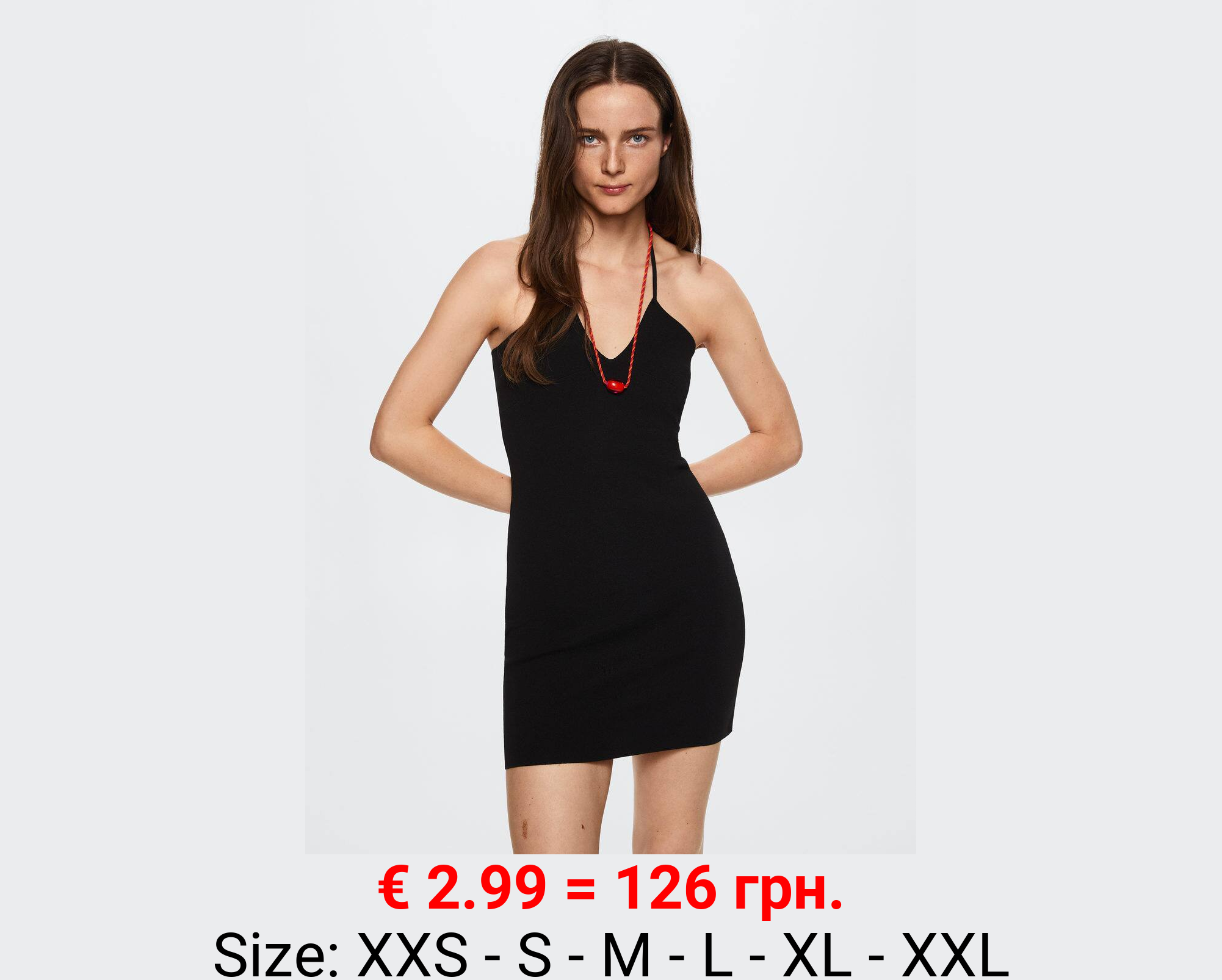 Vestido punto abertura