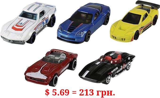 Hot Wheels 5-Car Pack of 1:64 Scale Vehicles, Gift for Collectors & Kids Ages 3 Years Old & Up, 0.086, Colors May Vary.