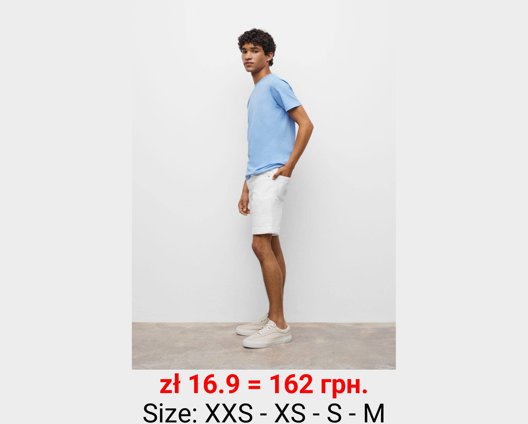 Bermudas denim algodón