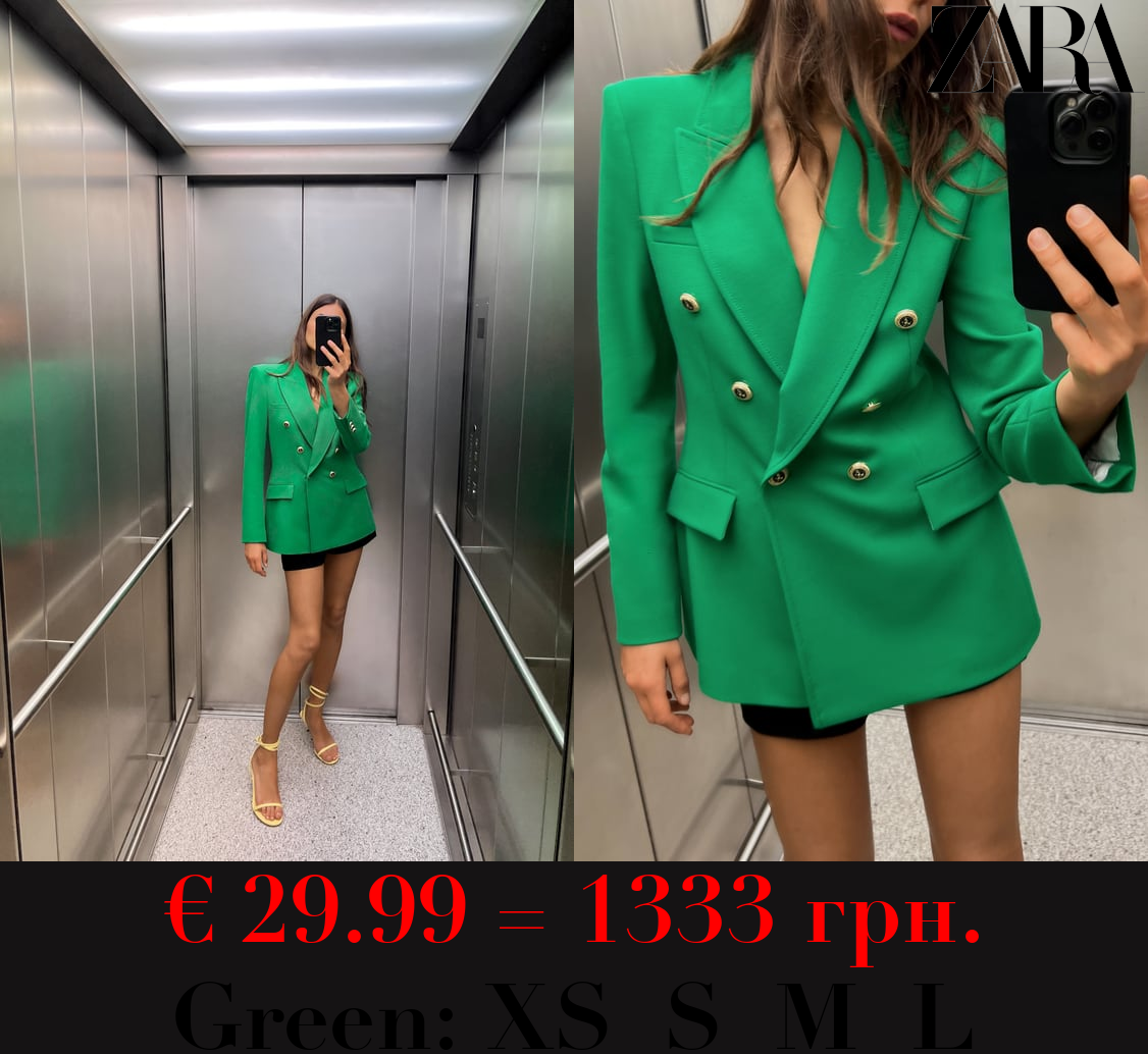 TAILORED DOUBLE-BREASTED BLAZER