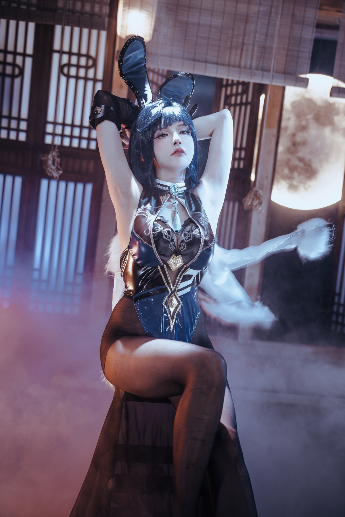 Cosplay 夏小秋秋秋 夜兰 兔女郎 Set.01 10