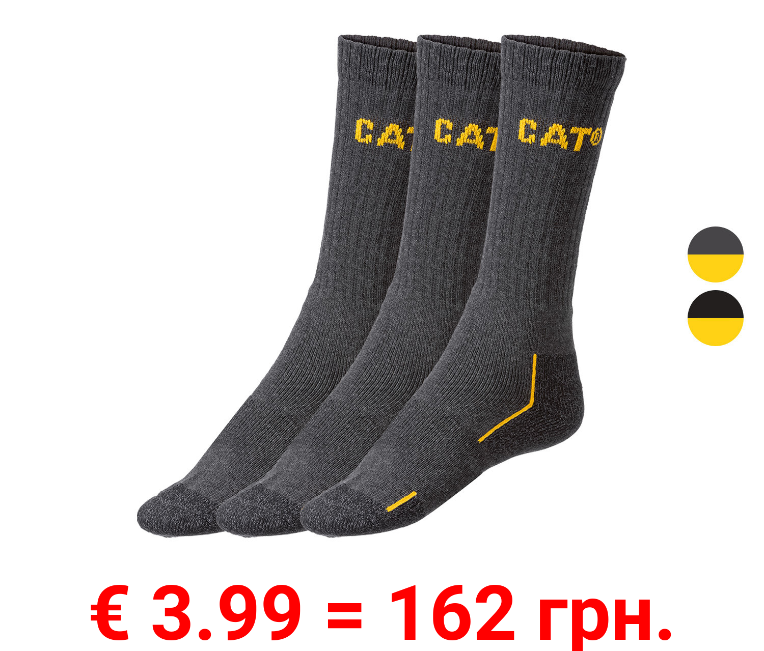 Caterpillar Herren Arbeitssocken, 3 Paar, mit Baumwolle