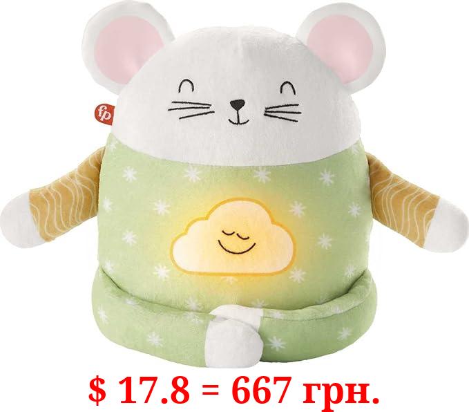 Fisher-Price Baby Sound Machine Meditation Mouse Plush Baby Toy with Light & Music for Toddlers & Preschoolers Ages 2-5 Years