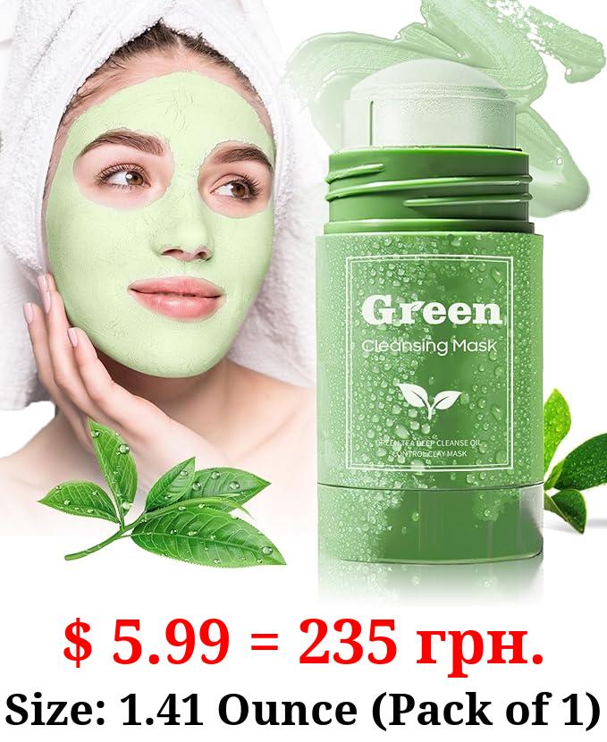 PAINISTIC Green Tea Mask Stick, Blackhead Remover Mask, Moisturizing, Oil Control, Green Tea Deep Cleanse Mask Stick for All Skin Types of Women&Men (1 Pcs)