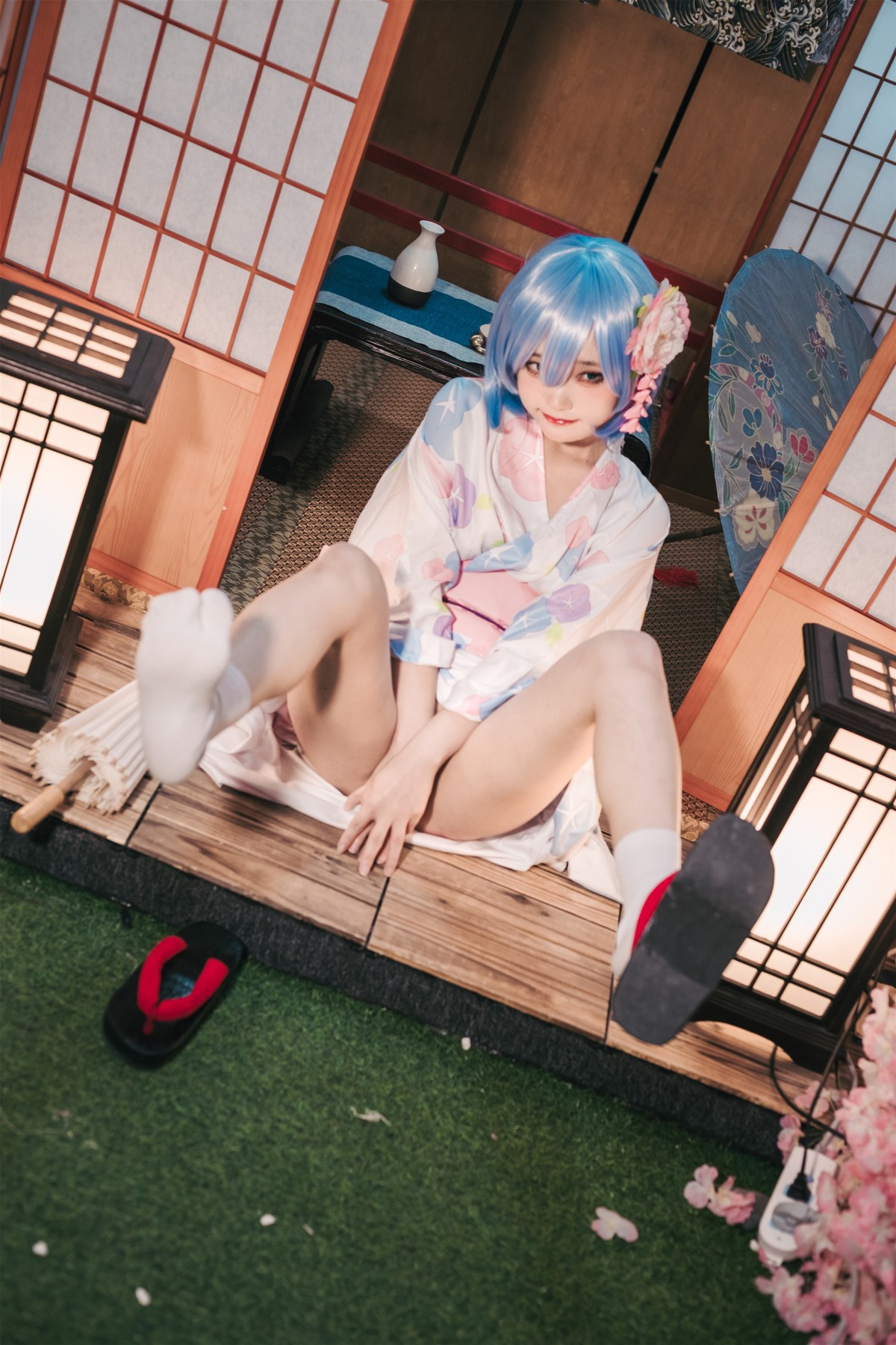 Cosplay 神沢永莉 蕾姆和风 17