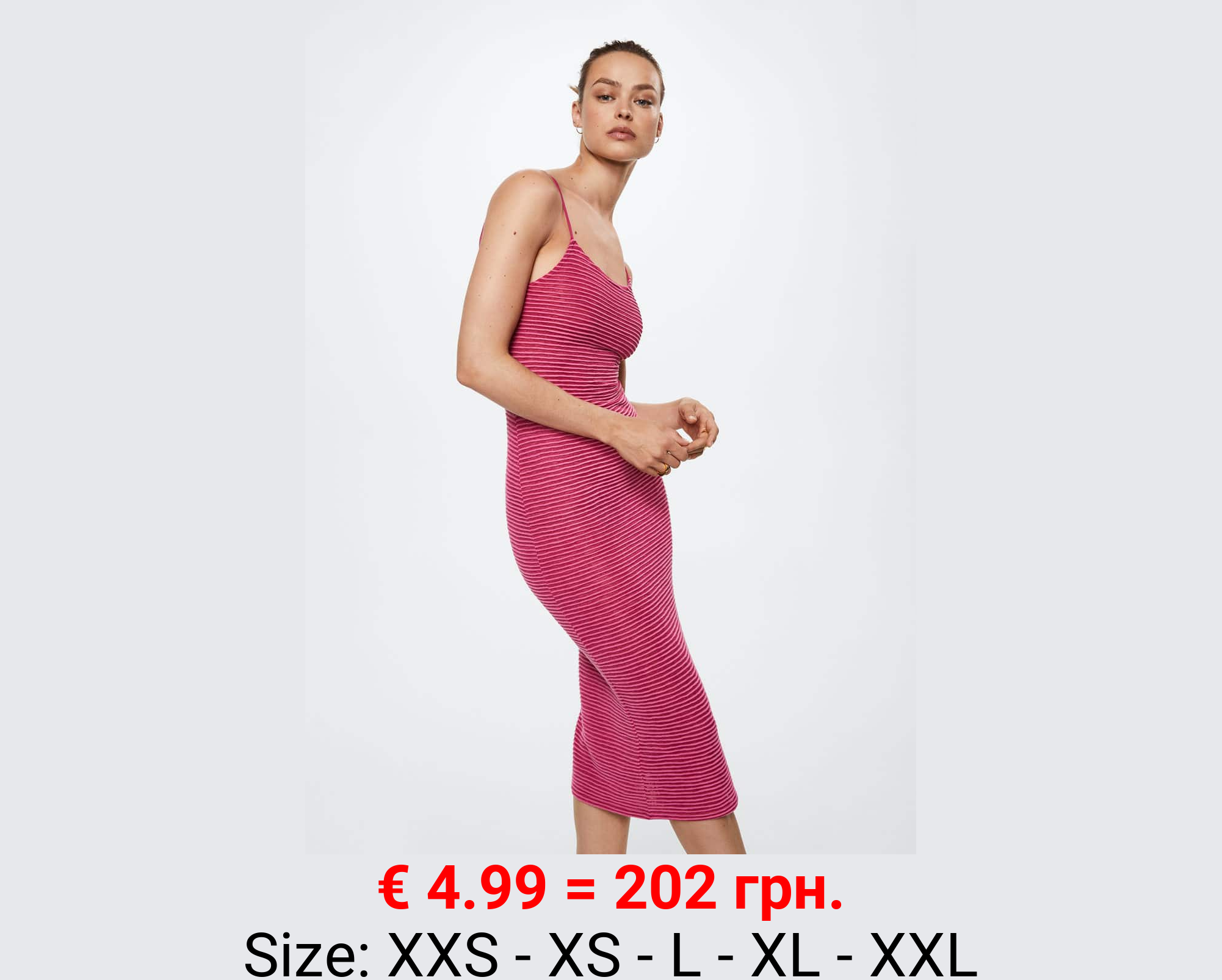 Vestido entallado rayas