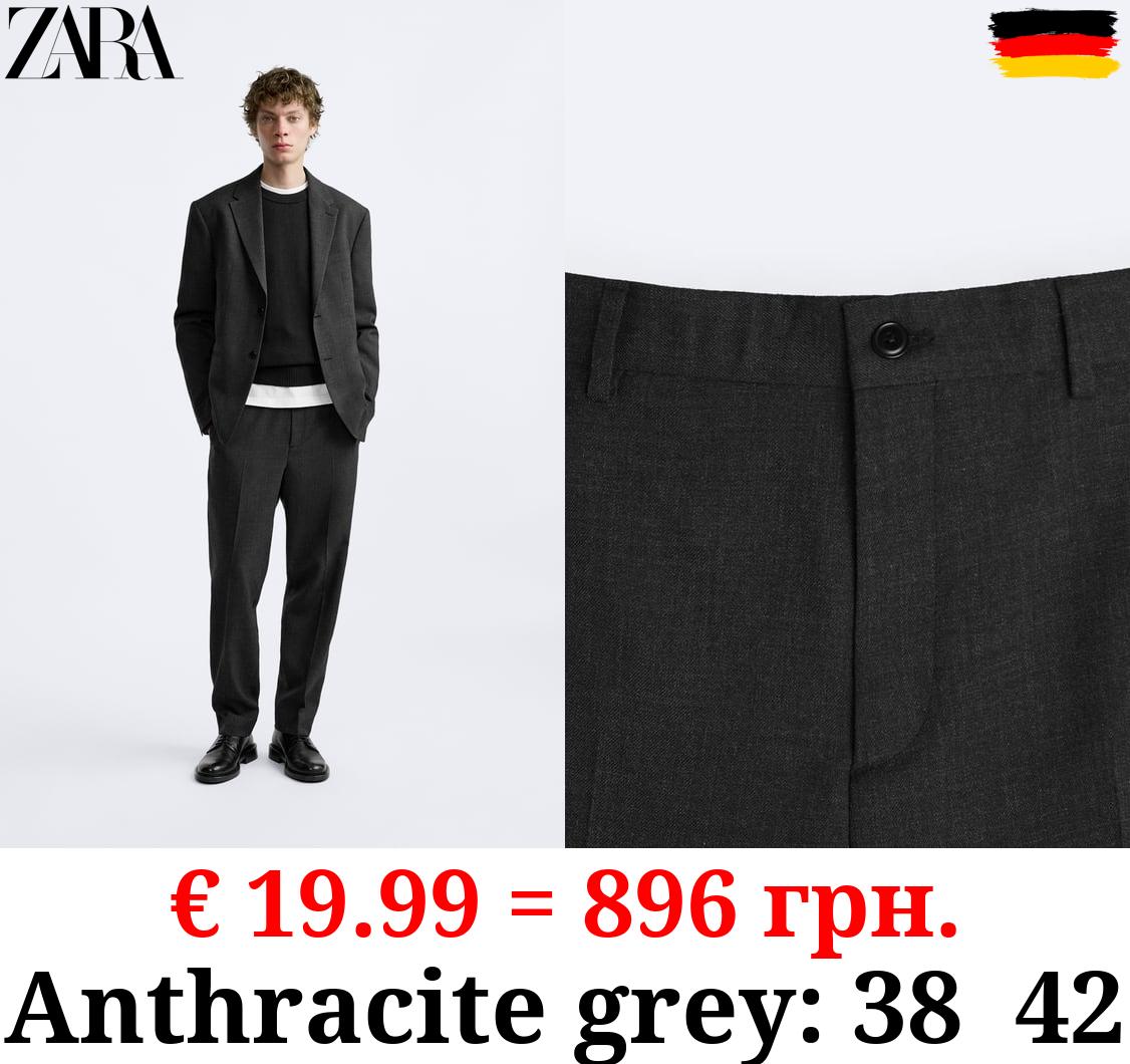 FLANNEL SUIT TROUSERS