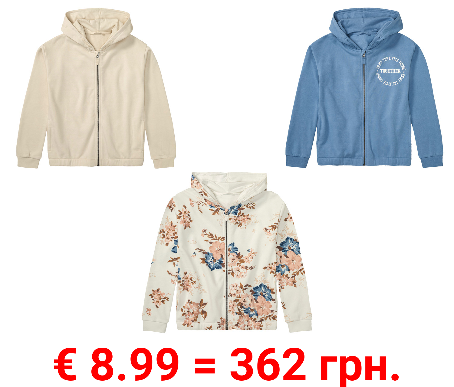 pepperts!® Kinder Sweatjacke mit Baumwolle