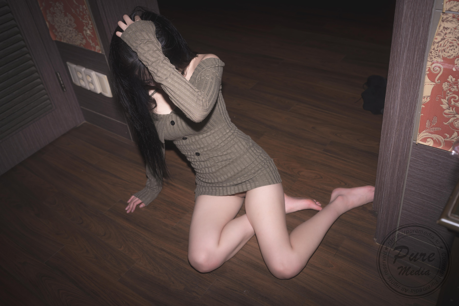 Hina 히나, [PURE MEDIA] Vol.267 Black Out Slutty Girl Set.02 20
