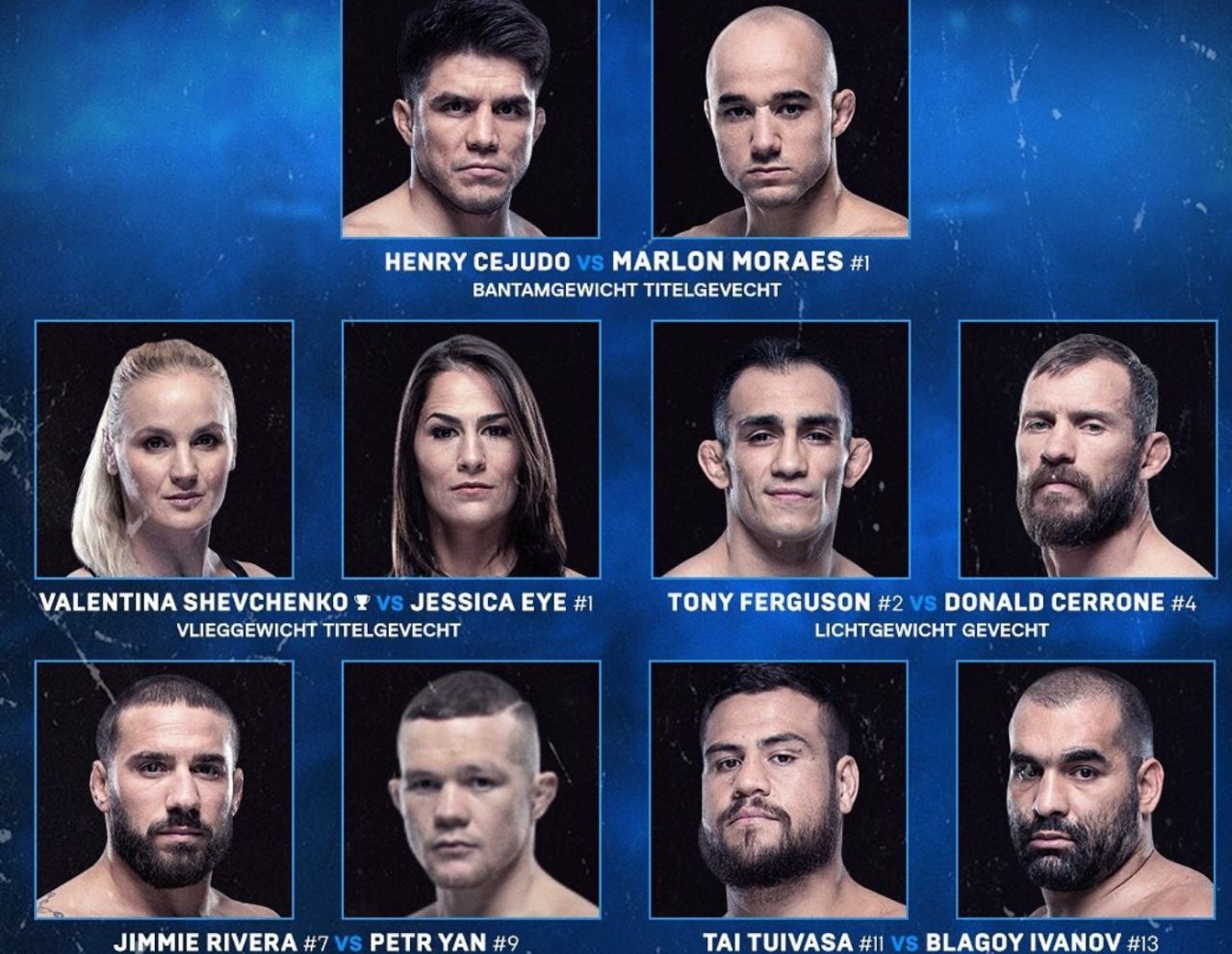 Трансляции ufc 238