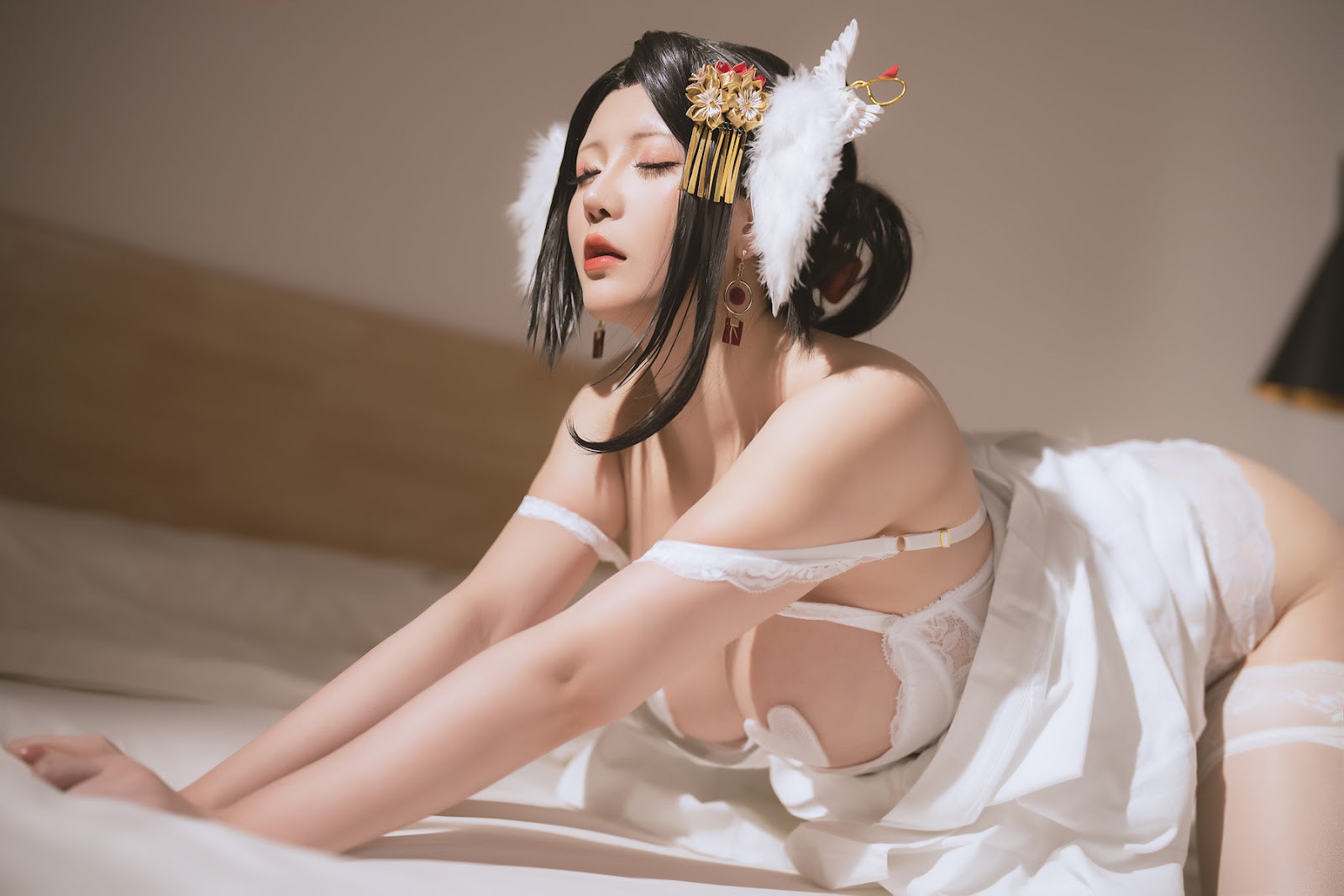 Cosplay 星之迟迟Hoshilily 仙鹤报恩 #2 19