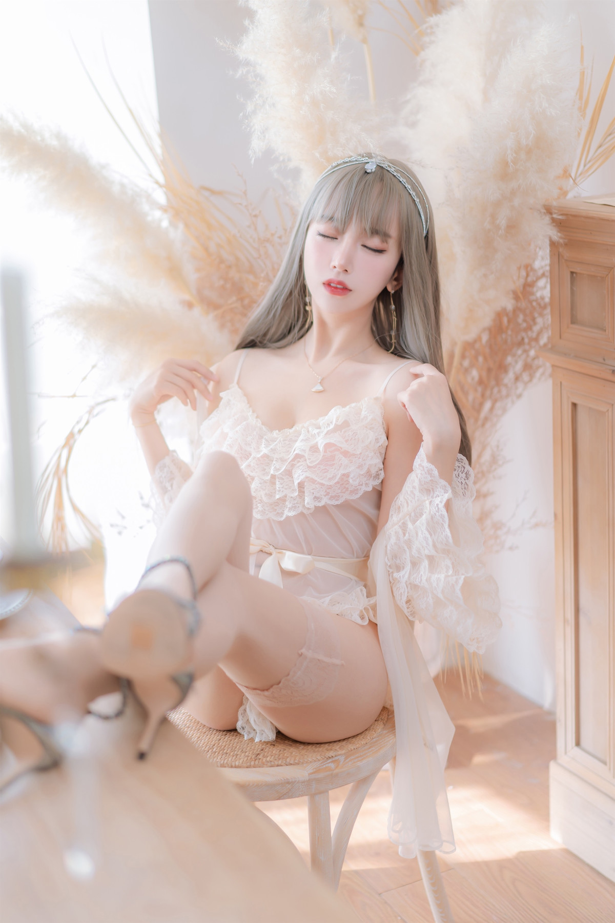 斗鱼米线线sama写真 Cosplay 凡尔赛公主 7