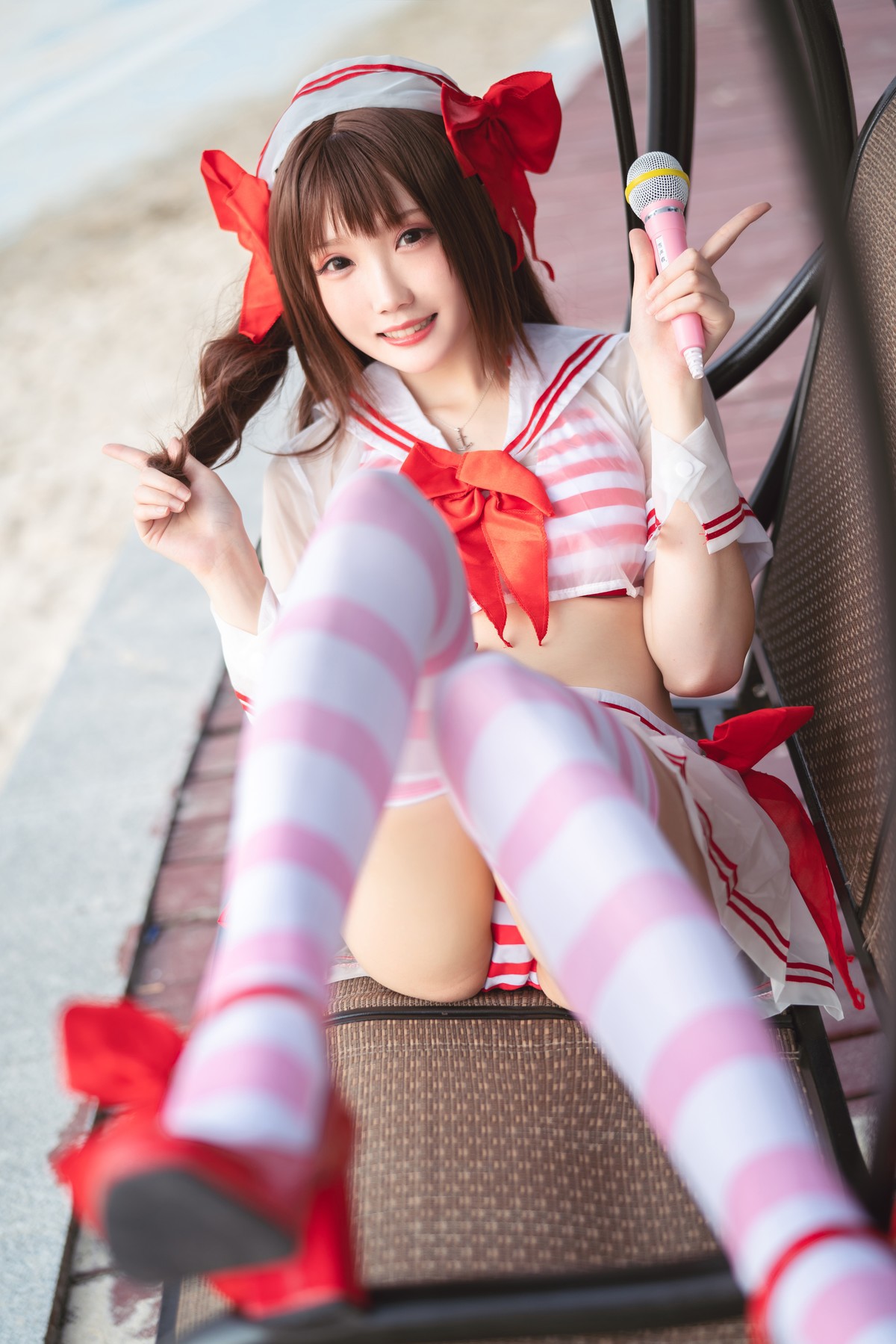 Cosplay 瓜希酱 岛村卯月 泳衣 9